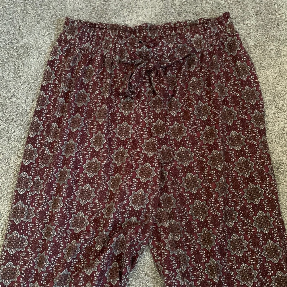 Cotton flare pants